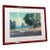 Large Red Framed Coastal Countryside Landscape Wall Art For Sale
