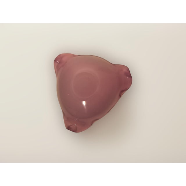Pink Opaline Murano Glass Centerpiece attributed to Seguso, 1950s For Sale - Image 6 of 7