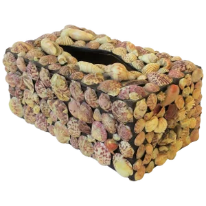 Sea Shell Tissue Box Cover, Circa 1960s