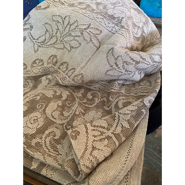 Elevate your table scape with the timeless elegance of this vintage heavy weight cotton lace dining tablecloth. Woven from...