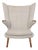 Papa Bear Chair in Grey Hallingdal Fabric by Hans J. Wegner, 1960s For Sale