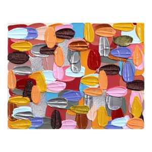 Textured Abstract Painting "Coral Clay" Original Artwork by Shiri Phillips