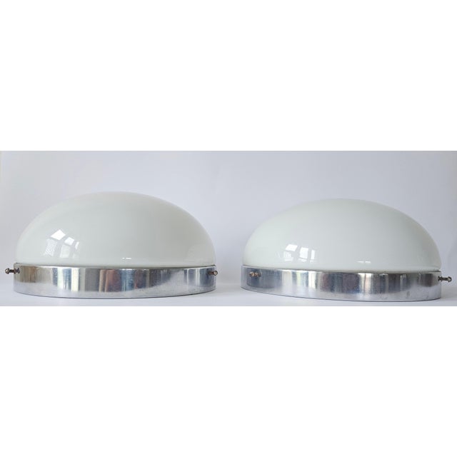 Bauhaus Chrome Ceiling or Wall Lamps, 1930s, Set of 2 For Sale - Image 9 of 16