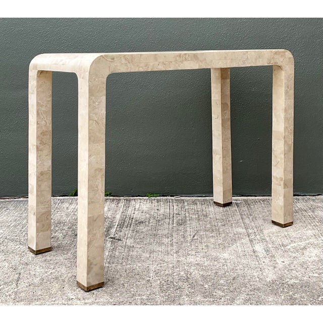 Late 20th Century Vintage Architectural Tessellated Stone Chess and Backgammon Table For Sale - Image 5 of 14