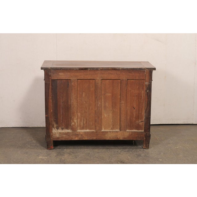Brown 19th Century Italian Empire Medium Wood Chest of Drawers For Sale - Image 8 of 12