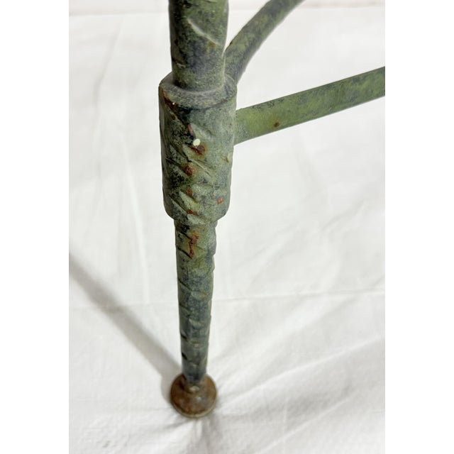 1970s Mario Papperzini for Salterini Wrought Iron Patio Dining Table With Glass Top For Sale - Image 15 of 18