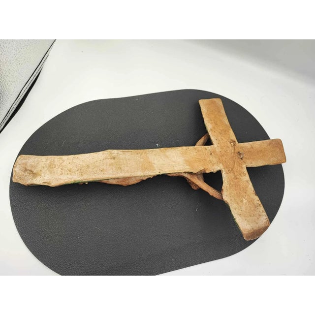Pre-War Hanging Cross in Plaster, 1920s For Sale - Image 6 of 9