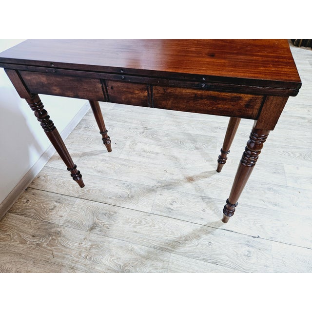 Antique Card Game Table in Mahogany, 1800s For Sale - Image 16 of 18