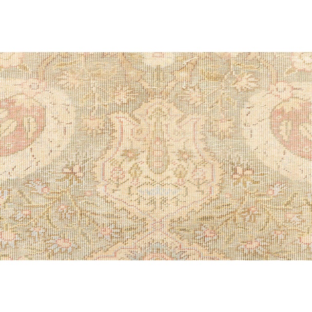 Antique Turkish Hereke Rug Size: 4'7" × 4'10" (139 × 147 cm) Epitomizing the opulence and refinement of late Ottoman...