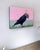 Street Art Masks We Wear, to Transform by 3rd Version (Ben Patterson) | Oil on cradled panel Bird wearing a mask. For Sale - Image 3 of 10