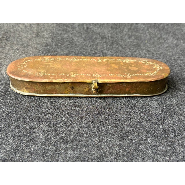 Antique Dutch Copper Tobacco Box For Sale - Image 13 of 18