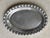 Circa 1980 Beaded Rim Byzantine-Inspired Mexican Pewter Oval Bowl & Underplate Set For Sale - Image 17 of 18