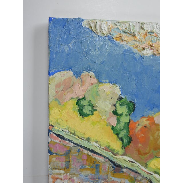 Contemporary Surreal Portrait Blonde Woman and Dog Painting For Sale - Image 4 of 7