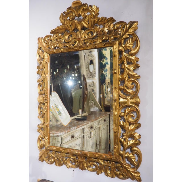 19th Century Giltwood Mirror From Florence, Italy For Sale - Image 15 of 18