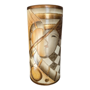 Vintage Abstract Cubist Alexander Kalifano Vase