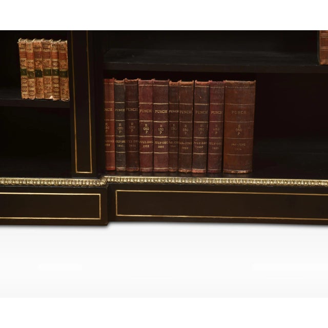 Large Napoleon III Brass Mounted Open Bookcase For Sale - Image 6 of 9