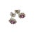 Traditional Diamond Sapphire Earrings 18k Gold Stud 0.90 TCW Certified For Sale - Image 3 of 8