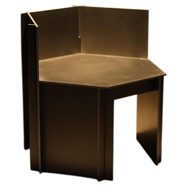 Custos Aluminium Ottoman by Bureau of Entropy For Sale - Image 10 of 10