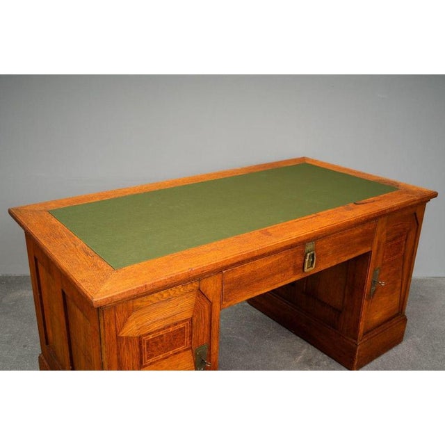 Art Nouveau Desk in Oak, Early 20th Century For Sale - Image 12 of 18