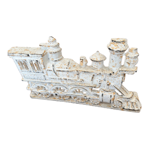 1930s Vintage Cast Iron Locomotive Train Doorstop