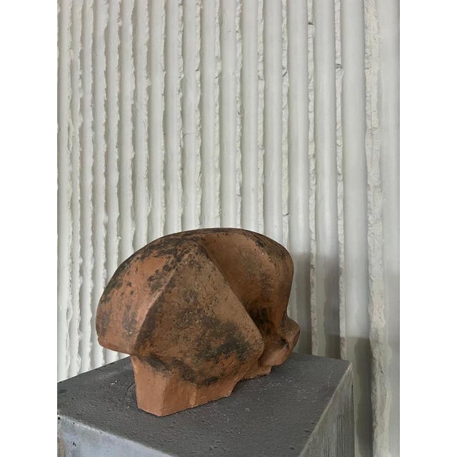 Terracotta Figurative Sculpture, 1969 For Sale - Image 4 of 8
