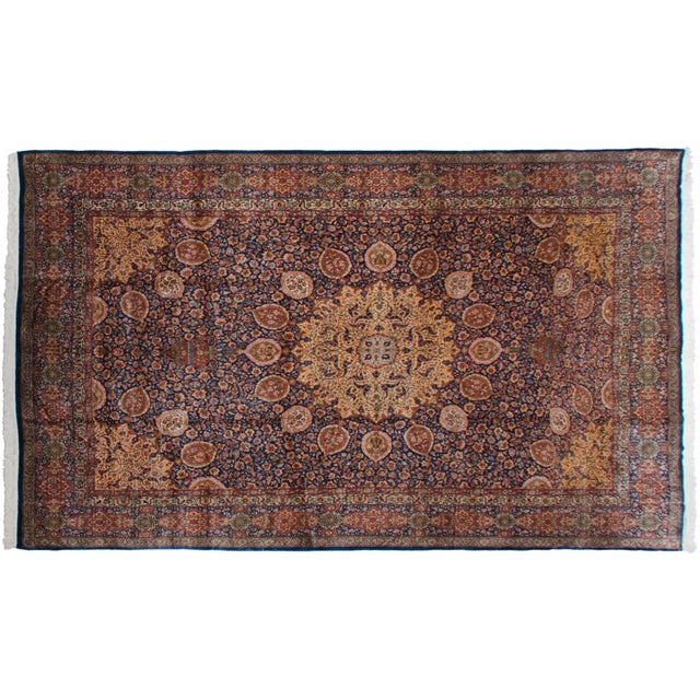 Vintage Fine Pakistani Ardebil Design Rug - 10' X 16'6" For Sale - Image 12 of 13