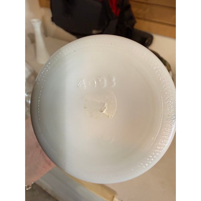 American Group of Misc. Milk Glass Vases For Sale - Image 3 of 8