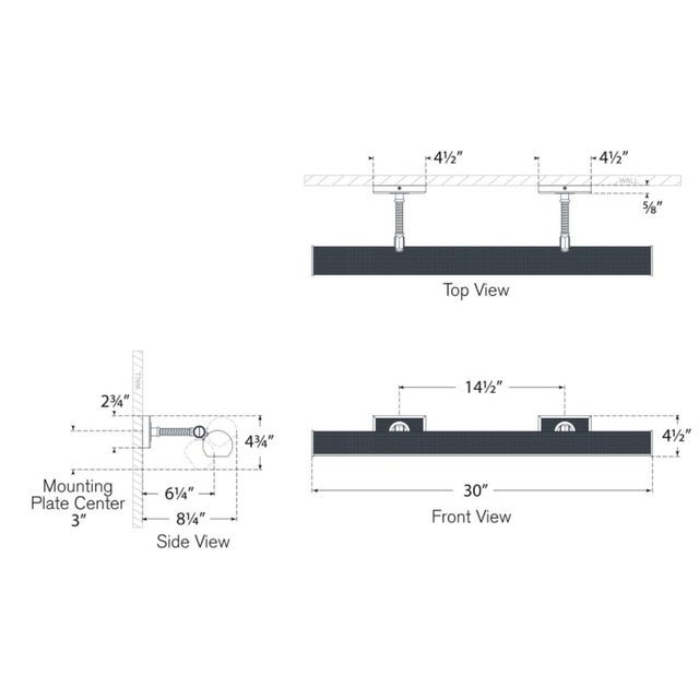 Transitional Chapman & Myers for Visual Comfort Signature Halwell 30" Picture Light in Bronze and Natural Woven Rattan For Sale - Image 3 of 5