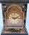 Black Vtg. Reproductive Chinoiserie Battery Operated Mantel Clock W/Removable Finials For Sale - Image 8 of 14