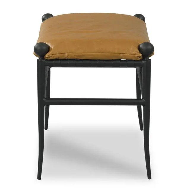 Traditional Woodbridge Furniture Rosetta Bench For Sale - Image 3 of 6