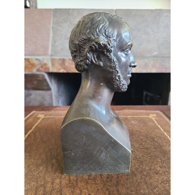 Jean-Pierre Dantan Antique 19th Century Bronze Bust of Jean-Edouard Laborie For Sale - Image 13 of 16
