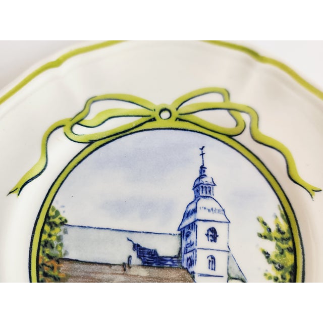 Vintage Longchamp French Country "Wine Chateau" Appetizers Plates - Set of 24 For Sale - Image 14 of 18