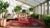Ruby Red 1920s Ruby Red Floral Antique Chinese Art Deco Rug 8' 8" X 11' 6" Handknotted Wool Carpet For Sale - Image 8 of 9