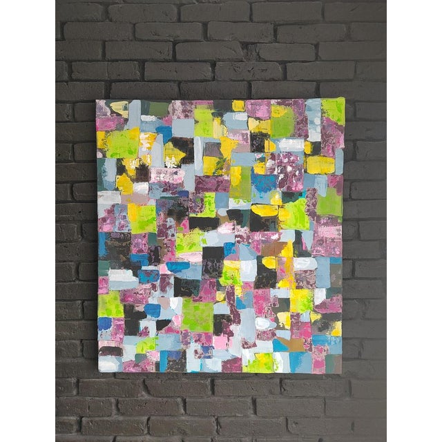 “Observer” Size: 100 × 90 × 3,5 cm Materials: Acrylic on professional cotton canvas, 400 g/m², stretched on a wooden frame...