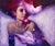Stardust II by Rob Rey | Oil Painting of a woman surrounded by cosmic elements and stars For Sale