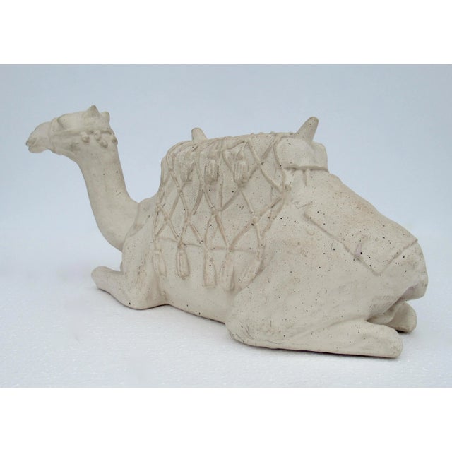 Vintage C1960's Cement Camel in Repose Sitting Position Decorative Accent And/Or Object For Sale - Image 9 of 13
