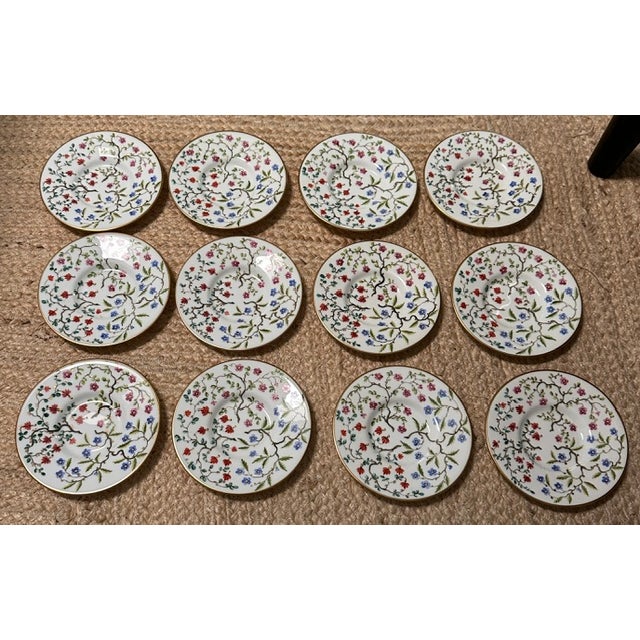 Vintage Tiffany & Co. X Le Tallec Private Stock French Porcelain Butter Pat or Trinket Dishes - 12 pcs For Sale In West Palm - Image 6 of 8