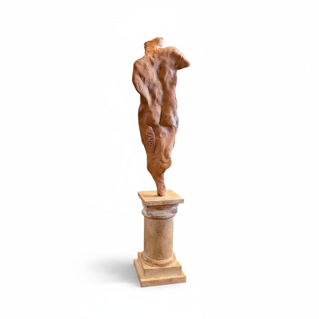 Campbell G. Paxton (American, b. 1948) signed figurative sculpture titled “Fragment of Youth – Pensive,” likely c....