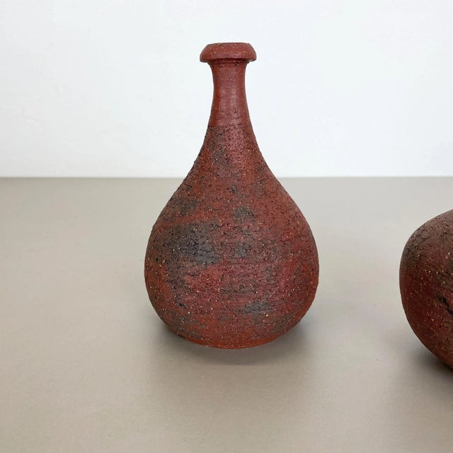 1970s Studio Pottery Sculptural Objects from Gerhard Liebenthron, Germany, 1970s, Set of 2 For Sale - Image 5 of 18