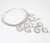 Louis Feraud Paris Chrome and Mirrors Space Age Necklace For Sale - Image 4 of 16