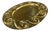 Gold-Plated Metal Decorative Serving Tray For Sale