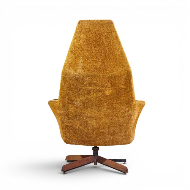 Adrian Pearsall Mid Century Swivel Chair For Sale In Chicago - Image 6 of 9