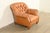 Baker Furniture Company Baker Furniture Stately Homes Collection Late Victorian Tufted Leather Club Chair For Sale - Image 4 of 15