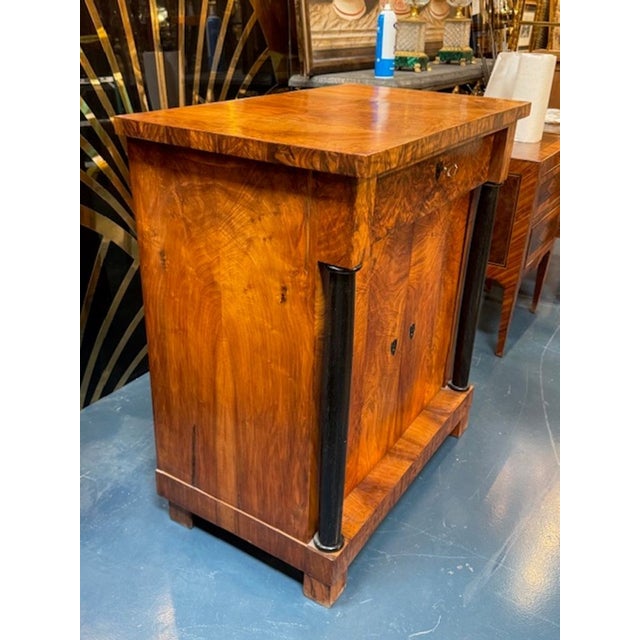 Mid 19th Century 19th Century German Biedermeier Walnut and Ebony Cabinet For Sale - Image 5 of 5