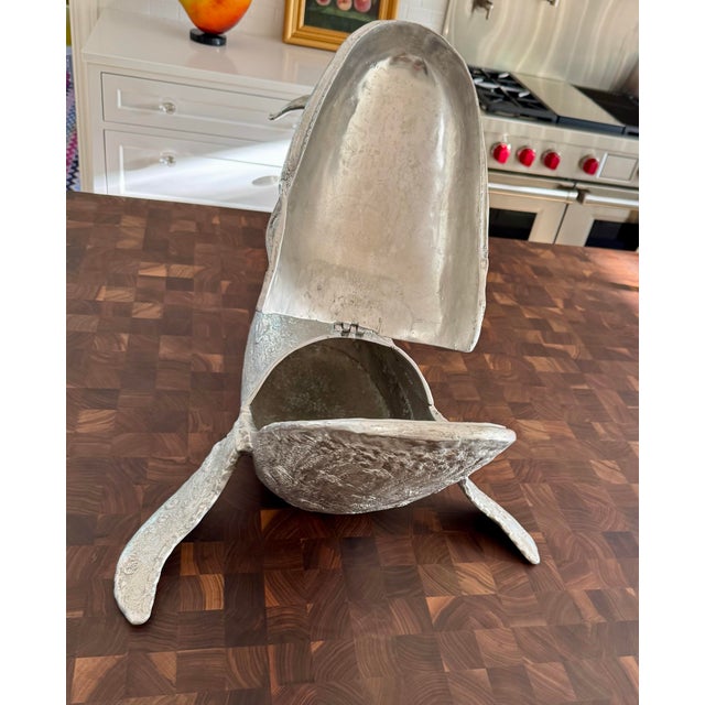 Silver Rare Vintage Arthur Court Whale Champagne Cooler Wine Chiller Ice Bucket Sculpture, 1979 For Sale - Image 8 of 11