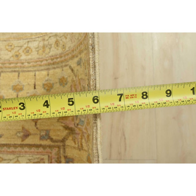 Ziegler Rug 9'1'' X 11'11'' Beige Wool Traditional Hand-Knotted Oriental Carpet For Sale - Image 11 of 12