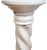 Vintage Italian Carved Carrara Marble Pedestal Plant Stand Column For Sale - Image 4 of 10