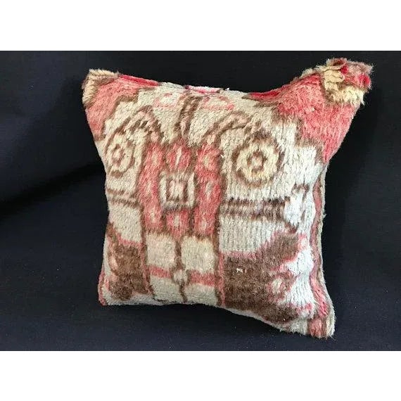 Red 1960's Bohemian Oushak Pillow Case For Sale - Image 8 of 11
