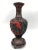 Mid-20th Century Vase in Cinnabar Lacquer in Red and Black Brass, China For Sale - Image 3 of 13