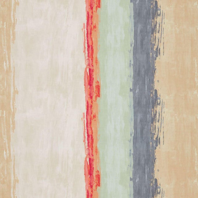 Harlequin Setola Fabric in Seagrass/Coral/Slate - a Sample For Sale